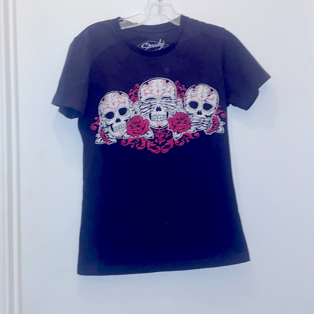 - Hear no evil see no evil speak no evil black goth tank top M y2k